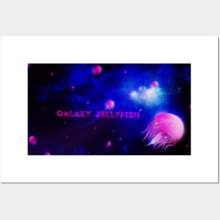 Galaxy jellyfish - Inscription Posters and Art